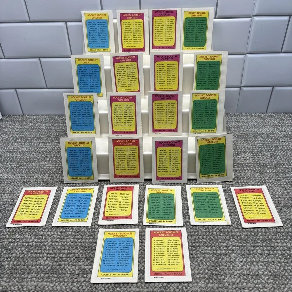 1971‎ Topps Hockey Booklets Complete Set 1-24 VTG Collectible Set